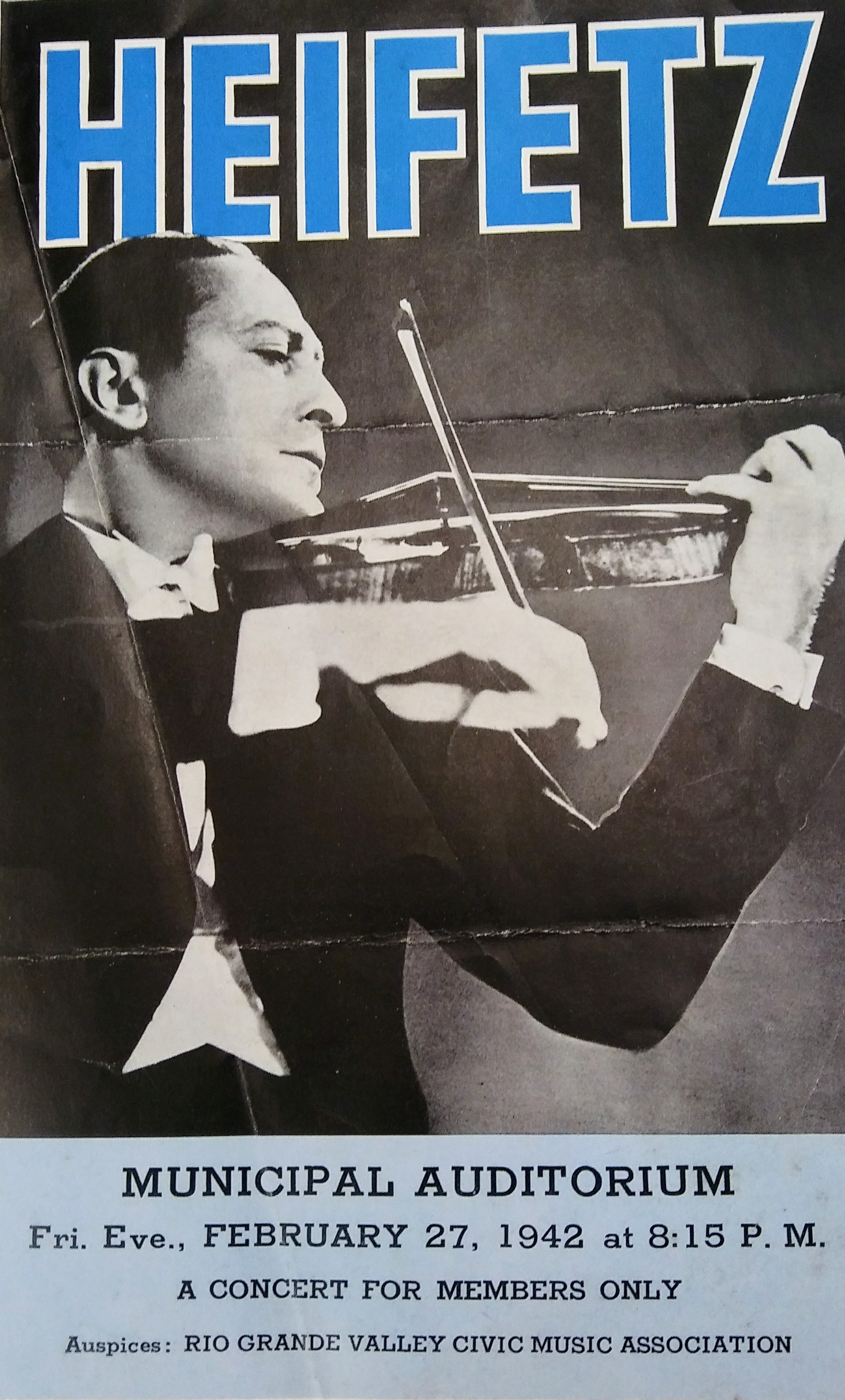Historic Heifetz photo